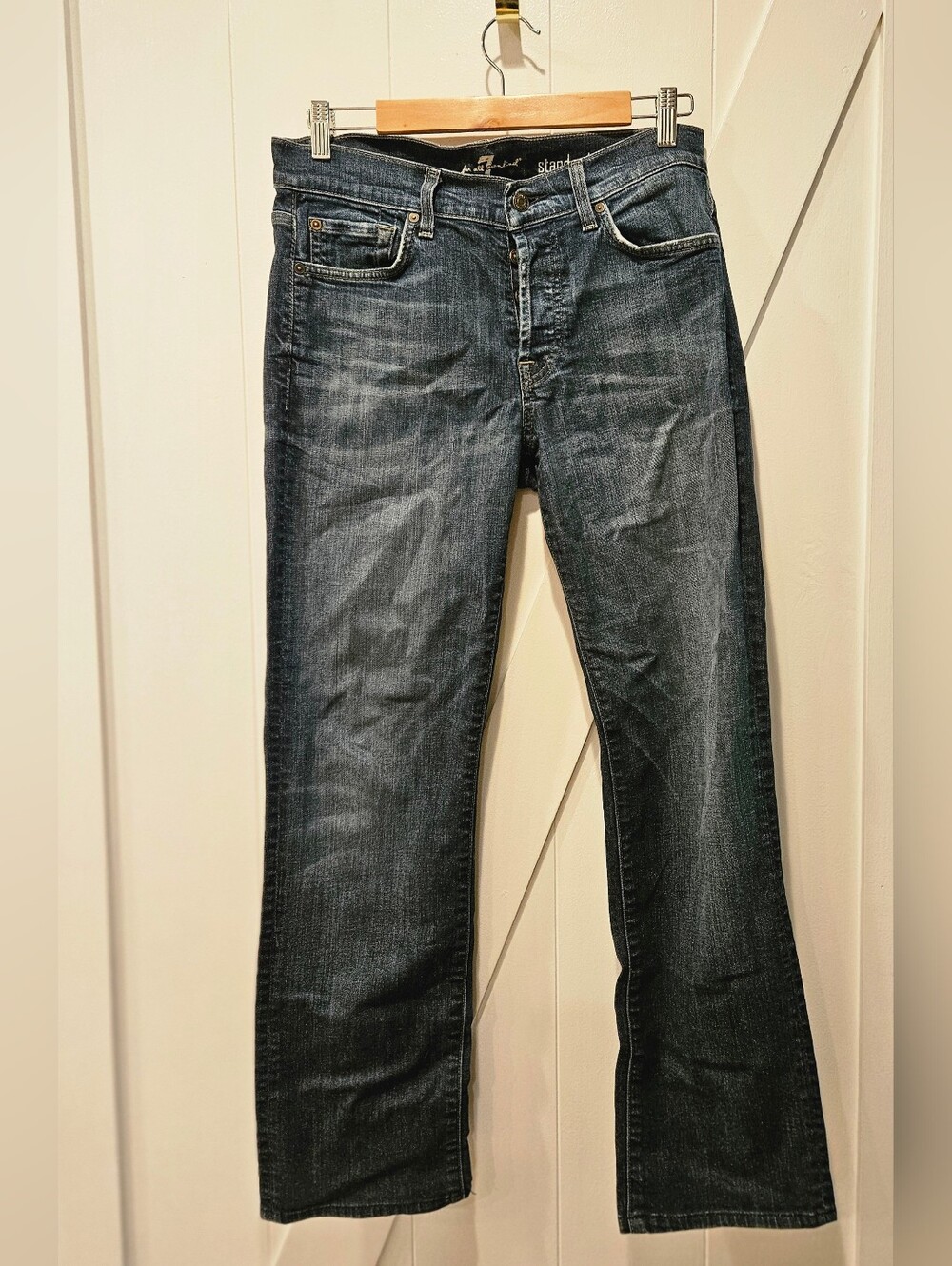 7 For All Mankind Darkwash Button Up Jeans